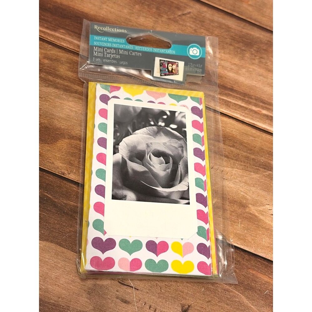 Recollections 339208 MULTI COLOR Mini Photo Cards WITH ENVELOPES